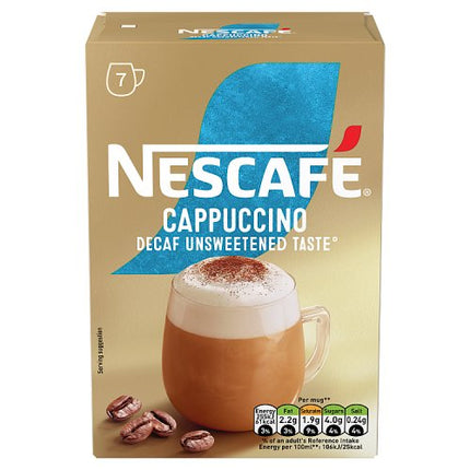 Nescafe 7 Sachets Cappuccino Decaf 105g