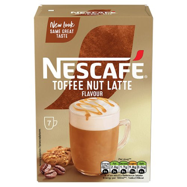 Nescafe 7 Sachets Latte Toffee Nut