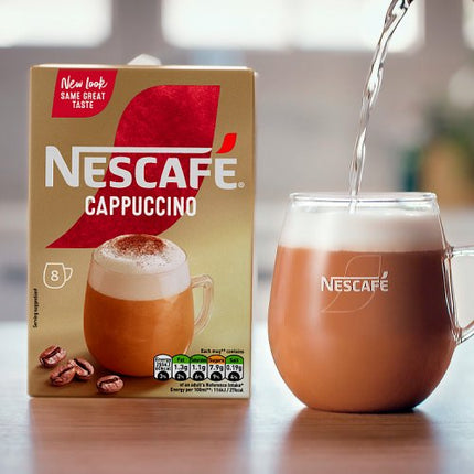 Nescafé Cappuccino Instant Coffee Sachets x8 124g