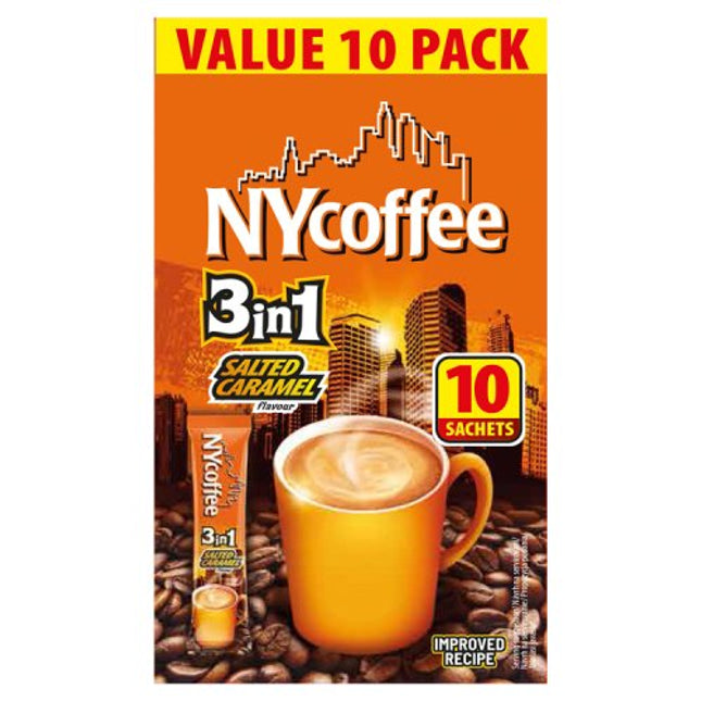 NY Coffee 3in1 Salted Caramel Instant Coffee Sachets x10 140g