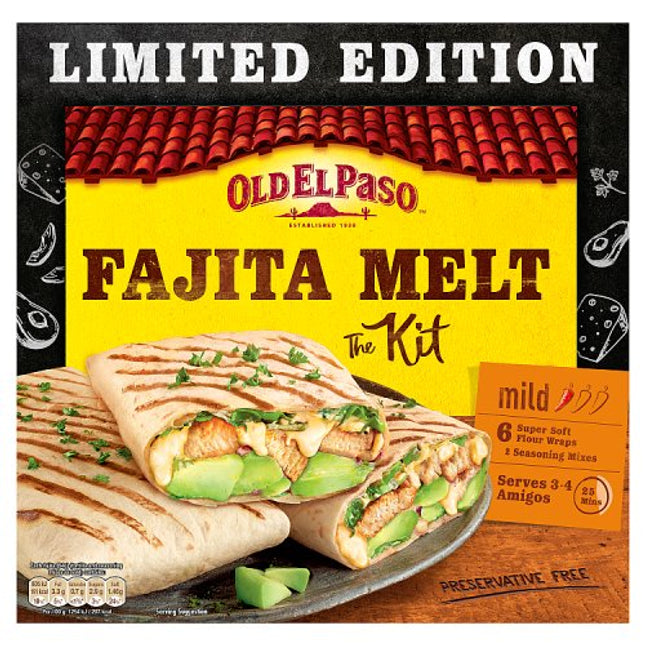 Old El Paso Limited Edition Fajita Melt Kit Kit 385g