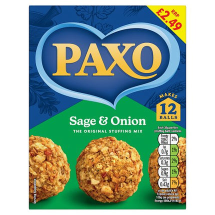 Paxo Sage & Onion Stuffing 170g £2.49