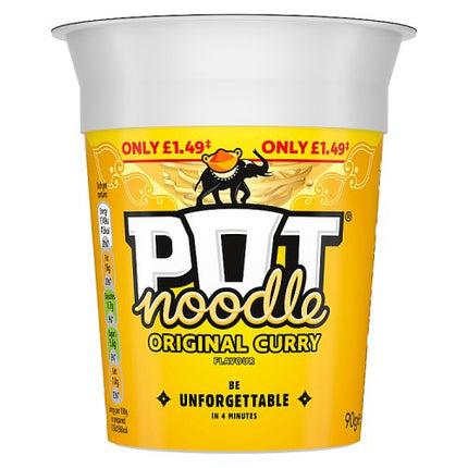Pot Noodle Original Curry 90g PMP £1.49