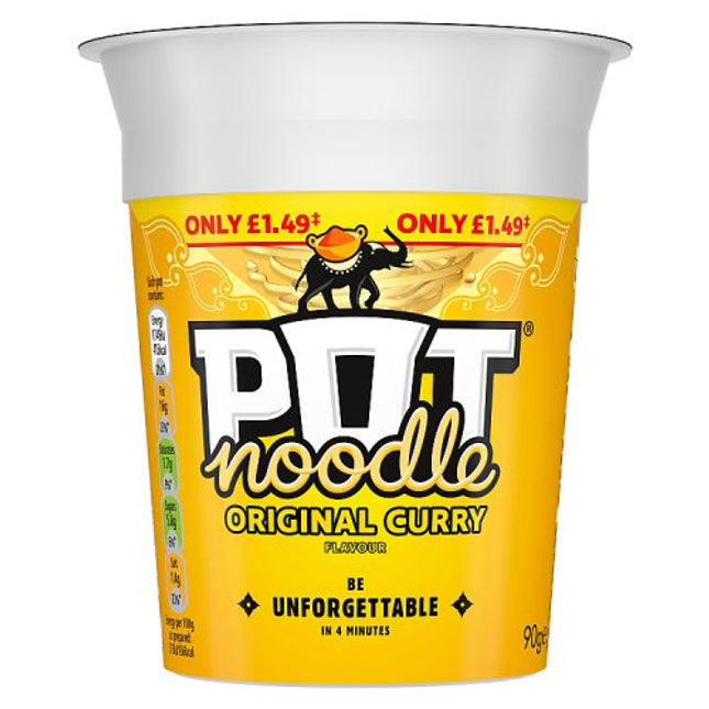 Pot Noodle Original Curry 90g PMP £1.49