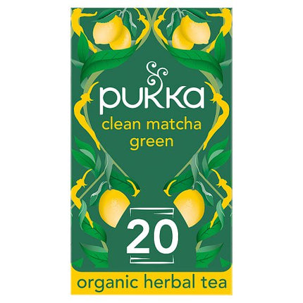 Pukka Organic Clean Matcha Green Tea 20 Tea Sachets 30g alternate view 2