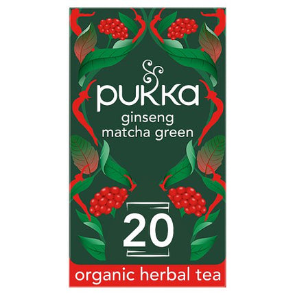 Pukka Organic Ginseng Matcha Green Tea 20 Tea Sachets 30g alternate view 2