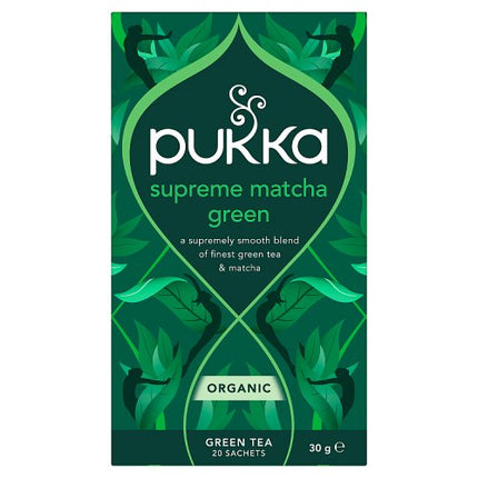 Pukka Organic Supreme Matcha Green Herbal Tea 20 Tea Sachets 30g