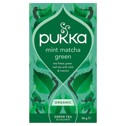 Pukka Organic Mint Matcha Green Tea 20 Tea Sachets 30g