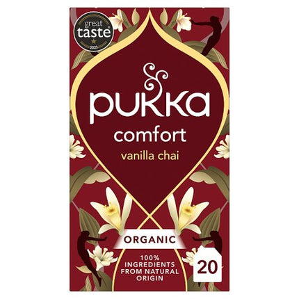 Pukka Organic Vanilla Chai Herbal Tea 20 Tea Sachets 40g