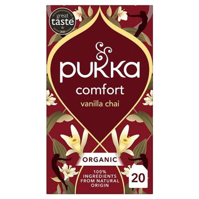 Pukka Organic Vanilla Chai Herbal Tea 20 Tea Sachets 40g