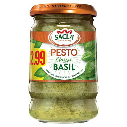Sacla Classic Basil Pesto 190g