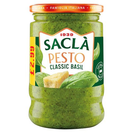 Sacla Classic Basil Pesto 190g
