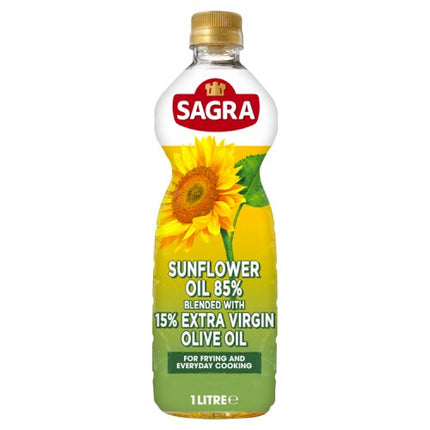 Sagra Sunflower 85 Extra Virgin Olive Oil 15 Blend 1L bottle