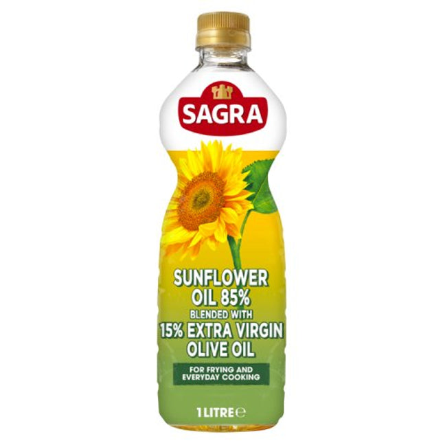 Sagra Sunflower 85 Extra Virgin Olive Oil 15 Blend 1L bottle