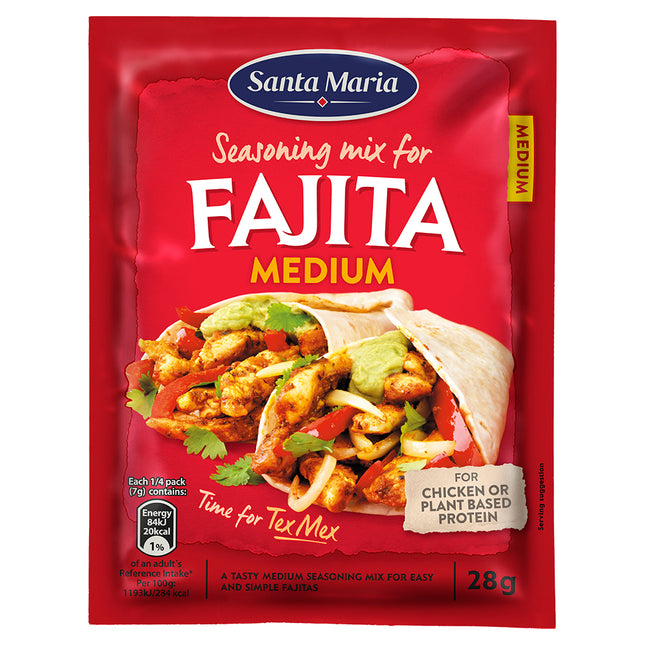 Santa Maria Medium Fajita Seasoning Mix 28g