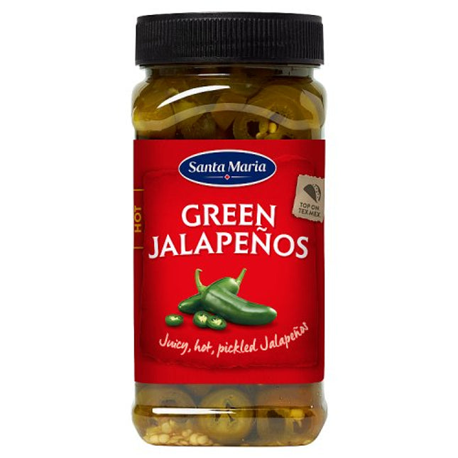 Santa Maria Sliced Green Jalapenos 500g