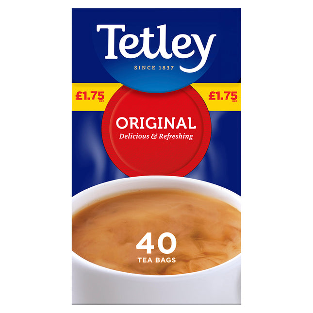 Tetley 40 Tea Bags Original PMP £1.75