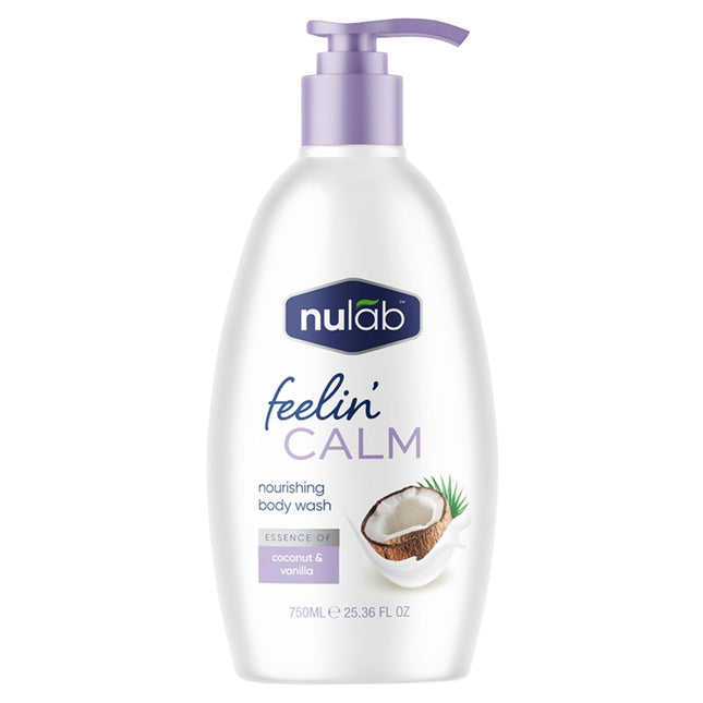 Nulab Coconut Vanilla Body Wash 750ml bottle