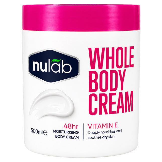 Nulab Whole Body Cream Vitamin E 500ml bottle
