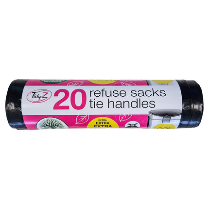 20 Tie Handle Refuse Sacks 100L