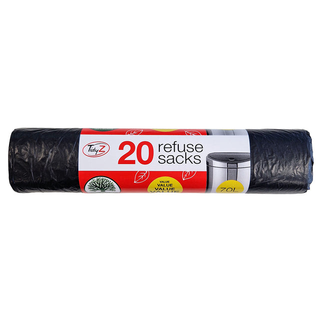 20 Refuse Sacks 70L