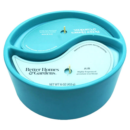 BH Ocean Air Double Wicked Ceramic Candle 453g