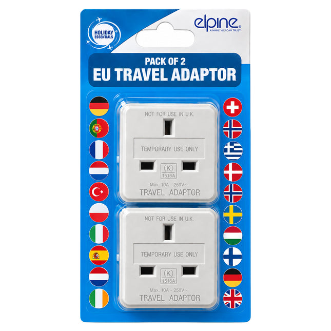 2PC EU Travel Adaptor 10A
