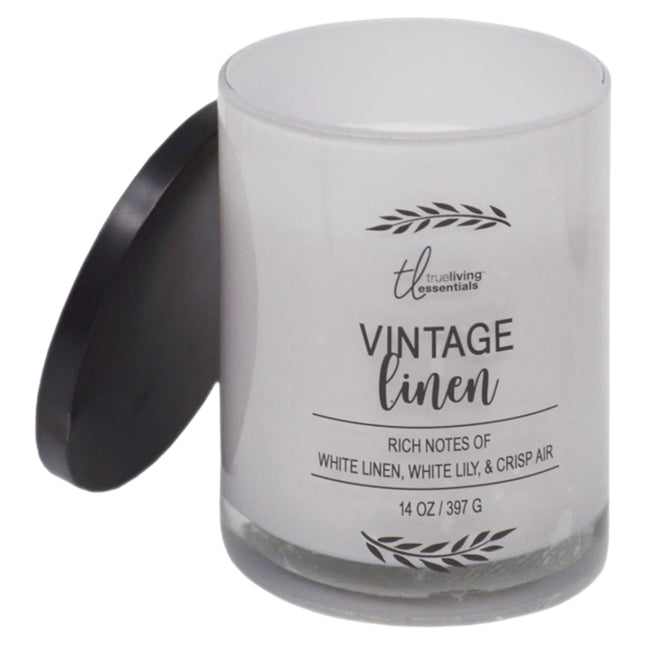 True Living Vintage Linen 14oz Candle