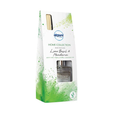 Airpure Home Collection Lime, Basil & Mandarin 30ml Reed Diffuser