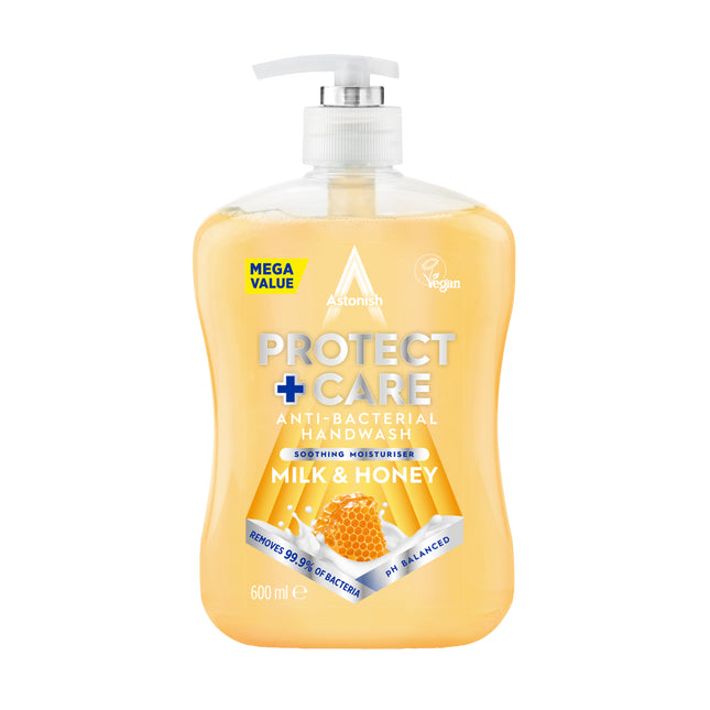 Astonish Anti-Bacterial Milk & Honey Handwash 600ml