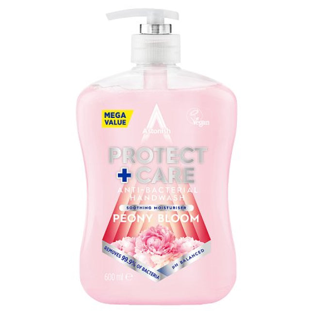 Astonish Anti Bacterial Peony Bloom Handwash 600ml