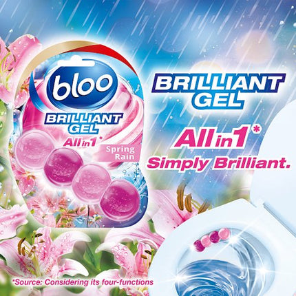 Bloo Brilliant Gel Spring Rain Toilet Rim Block 42g alternate view 2