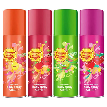 Chupa Chups Body Sprays 4 x 50ml