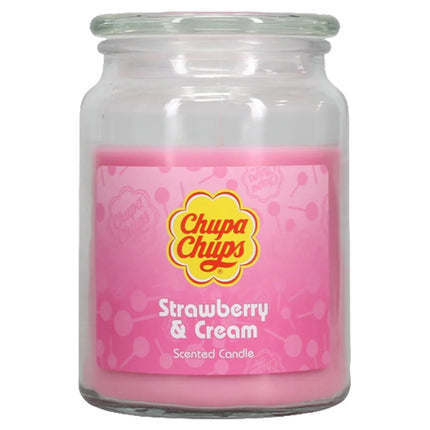 Chupa Chups Scented Candle Strawberry & Cream 18oz