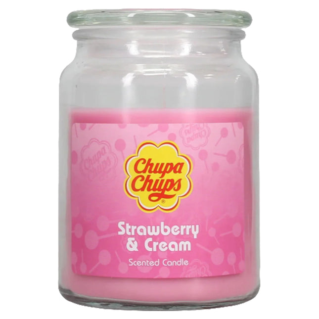 Chupa Chups Scented Candle Strawberry & Cream 18oz