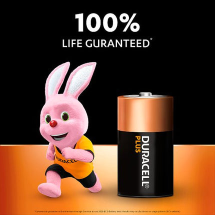 Duracell Plus D Alkaline Batteries x2