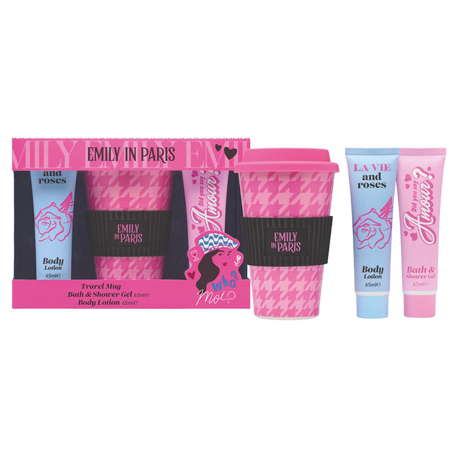 Emily in Paris Set: Mug, Shower Gel 65ml & Lotion 65ml
