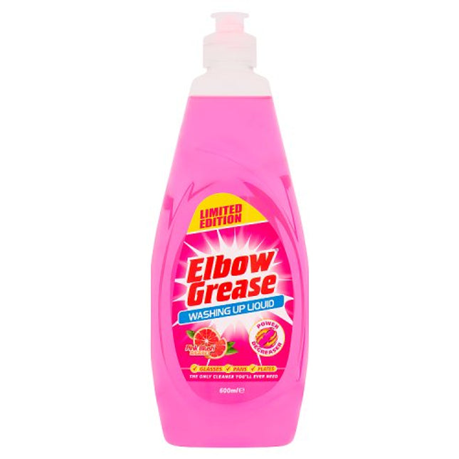 Elbow Grease Pink Washing Up Liquid 600ml