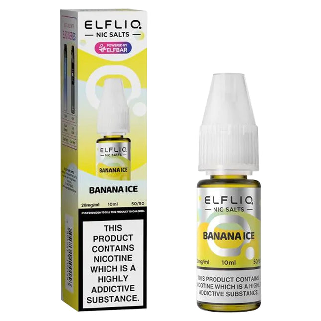 Elfbar Elfliq Nic Salts Banana Ice 20mg
