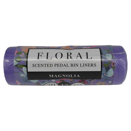 Floral Magnolia Bin Liners 15 Litre x30