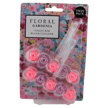 Floral Gardenia Toilet Rim Block Cleaner 90g
