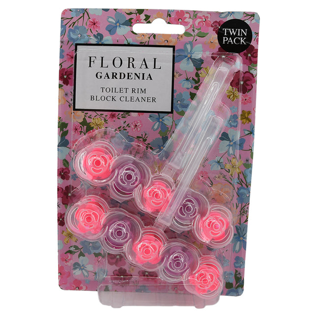 Floral Gardenia Toilet Rim Block Cleaner 90g