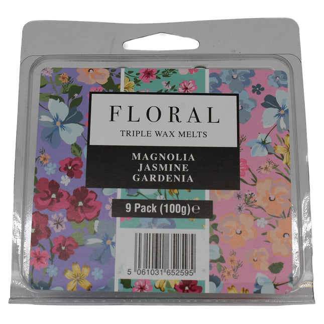 Floral Triple Wax Melts x9