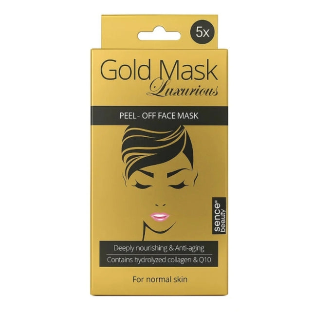 Sence Beauty Gold Facial Mask 5 Pack