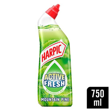 Harpic Active Fresh Mountain Pine Toilet Gel 750ml bottle alternate view 2