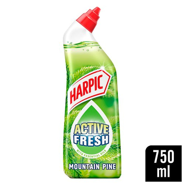 Harpic Active Fresh Mountain Pine Toilet Gel 750ml bottle alternate view 2