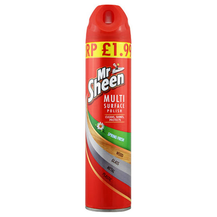 Mr Sheen Spring Fresh Multi Surface Polish Spray 250ml
