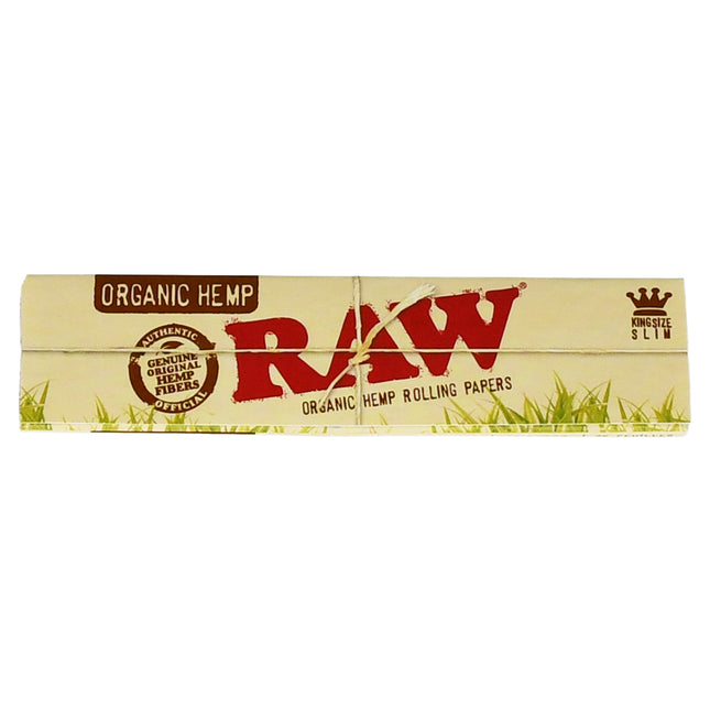 Raw King Size Slim Organic Hemp Rolling Papers 32pc