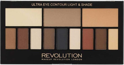 Revolution Ultra Eye Contour Palette Light & Shade Palette Brown 14g