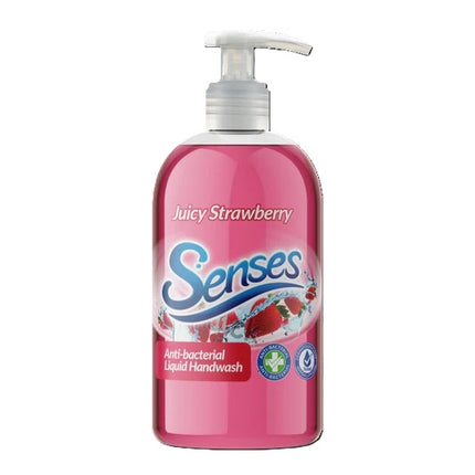 Senses Anti Bacterial Strawberry Handwash 500ml bottle alternate view 2